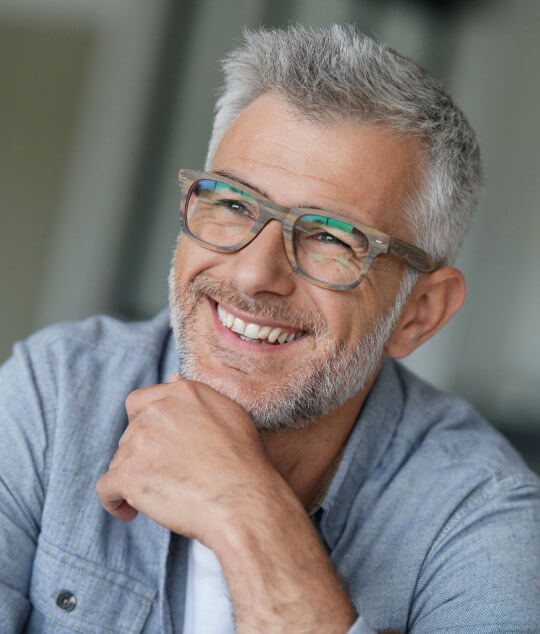 Older gentleman smiling