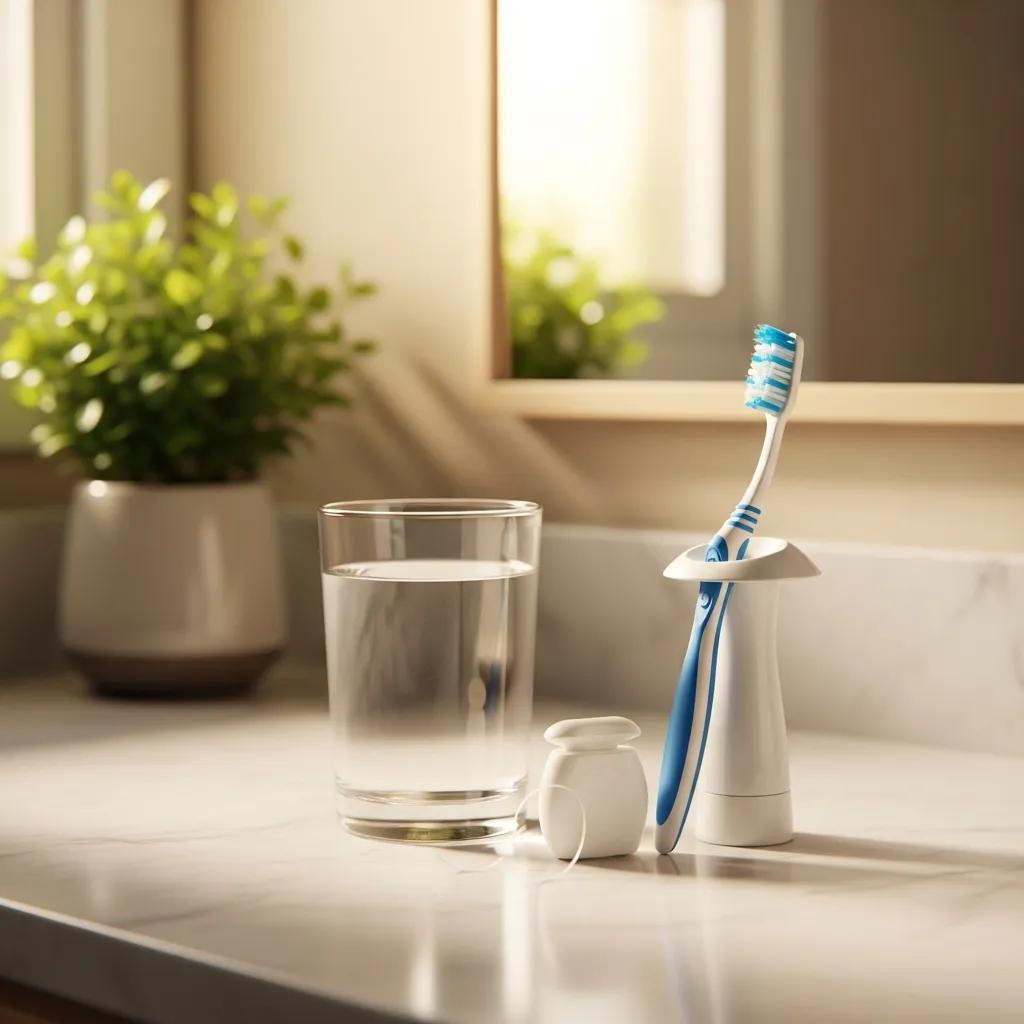 toothbrush-and-dental-floss-on-a-bathroom-counter-promoting-oral-hygiene