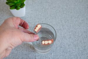 cleaning partial dentures